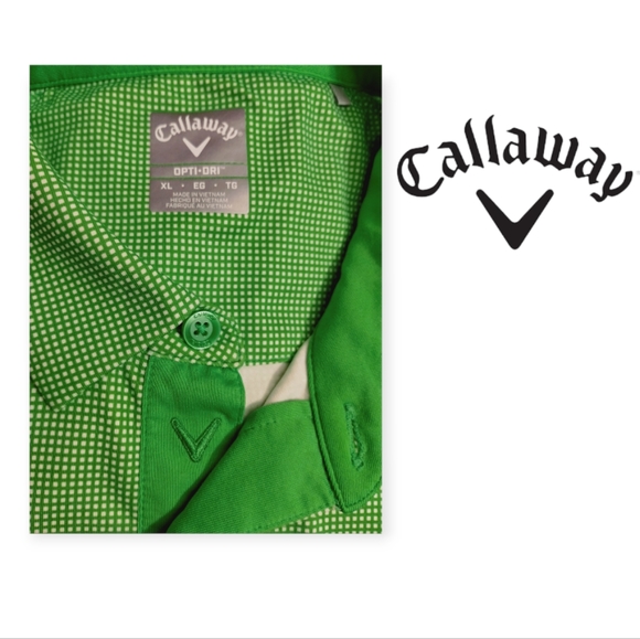 Callaway Opti-Dri Men's XL Short Sleeve Polo Shirt - Picture 3 of 3